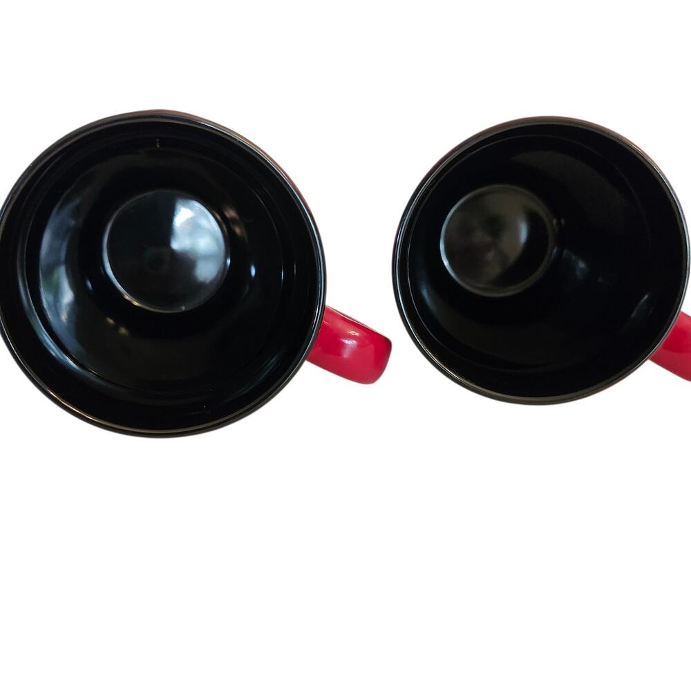 Red & Black Stoneware Mugs by White River Pro Bass Shops 16 oz Rustic Woodsy - Picture 7 of 9